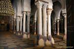 Colonnes de la salle de prière, Grande mosquée, Kairouan, Tunisie.