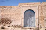 El Abassia, porte typique des constructions de Kerkennah, Tunisie.