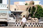 Statue du poulpe, Remla, Kerkennah, Tunisie.