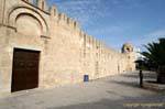 Mur à créneaux de la Grande Mosquée à Sousse, Tunisie.