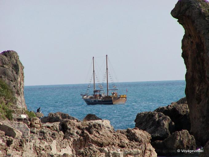 Caique au mouillage, Antalya - Turquie