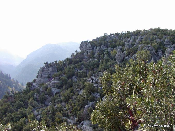 Environnement karstique vers Selge - Turquie