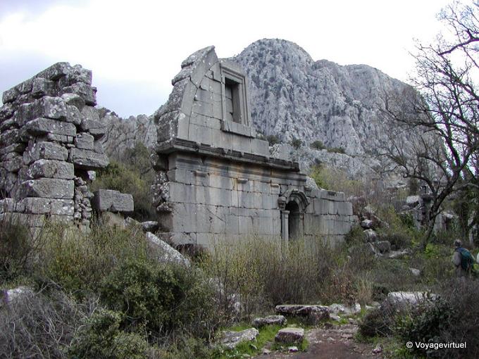 Vue du gymnasium, Termessos cité Psidienne - Turquie