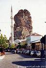 Cappadoce, minaret de mosquée à Göreme, Turquie.