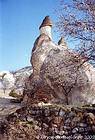 Cheminée de fée phallique, Cappadoce, Turquie.