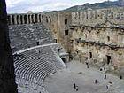 Aspendos, théâtre construit par l'architecte Zénon au IIe siècle, Turquie.