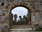 Ruines des Thermes du Sud de Pergé, Turquie.