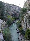 Gorges dans le Parc national de Köprülü, Turquie.