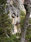 Rock cut Tombs in Termessos, Turquie.
