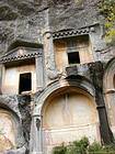 Tombe dans le rocher, nécropole de Termessos, Turquie.
