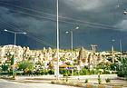 Göreme, lumière sous l'orage, Cappadoce, Turquie.