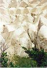 Mer aux vagues blanches, paysage de Cappadoce, Turquie.