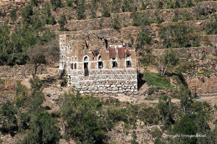 Maison isolée au milieu des cultures de qat
Mots-clés: Al-Hajjarah
