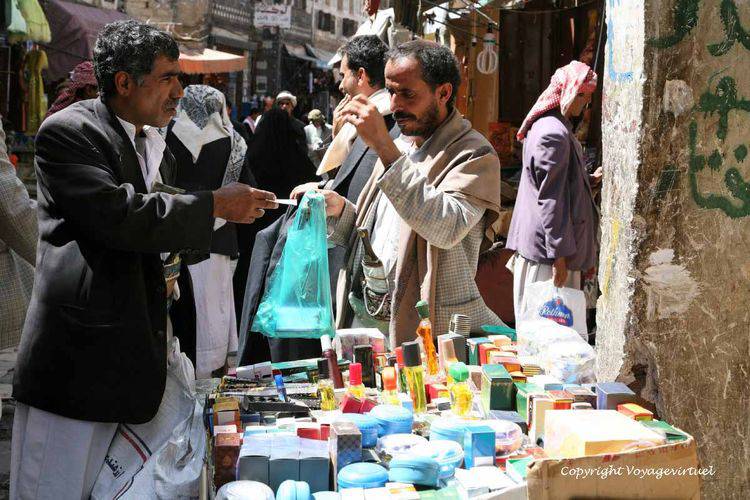 Parfumerie ambulante
Mots-clés: Sanaa souk